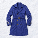 Beech Mid-Length Trench Coat in Blue