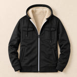 Bog Hooded Soft-Shell Jacket in Black