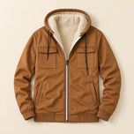 Bog Hooded Soft-Shell Jacket in Brown