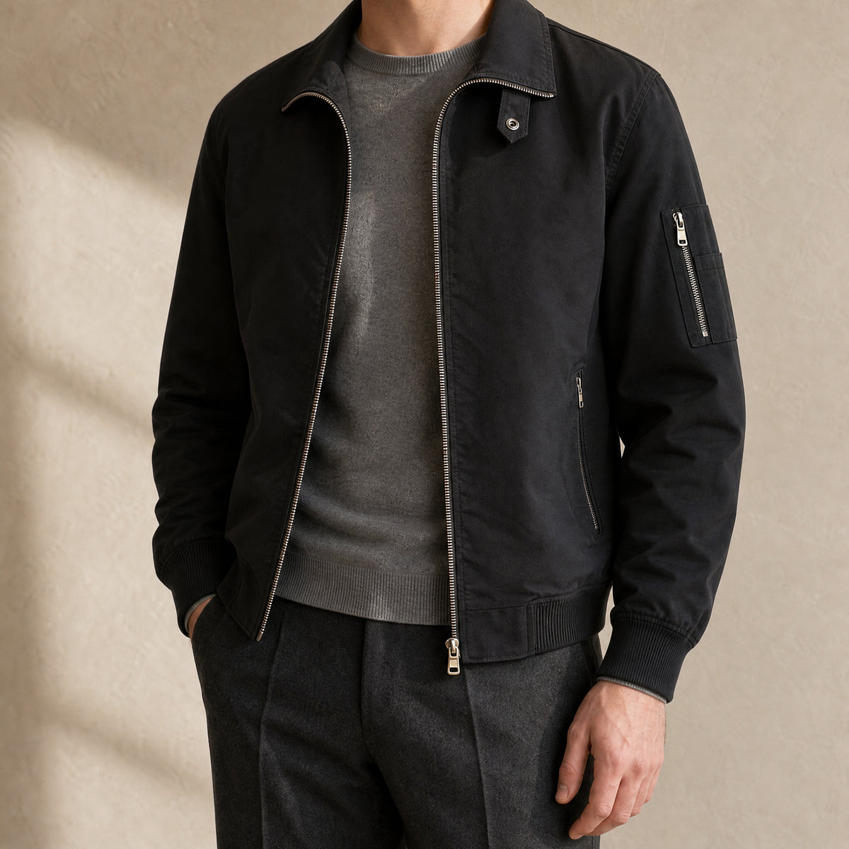 Bora Bomber Jacket in Black