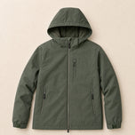 Briar Fleece-Lined Hooded Jacket in Army Green