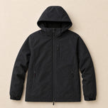 Briar Fleece-Lined Hooded Jacket in Black