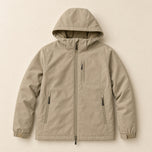 Briar Fleece-Lined Hooded Jacket in Khaki