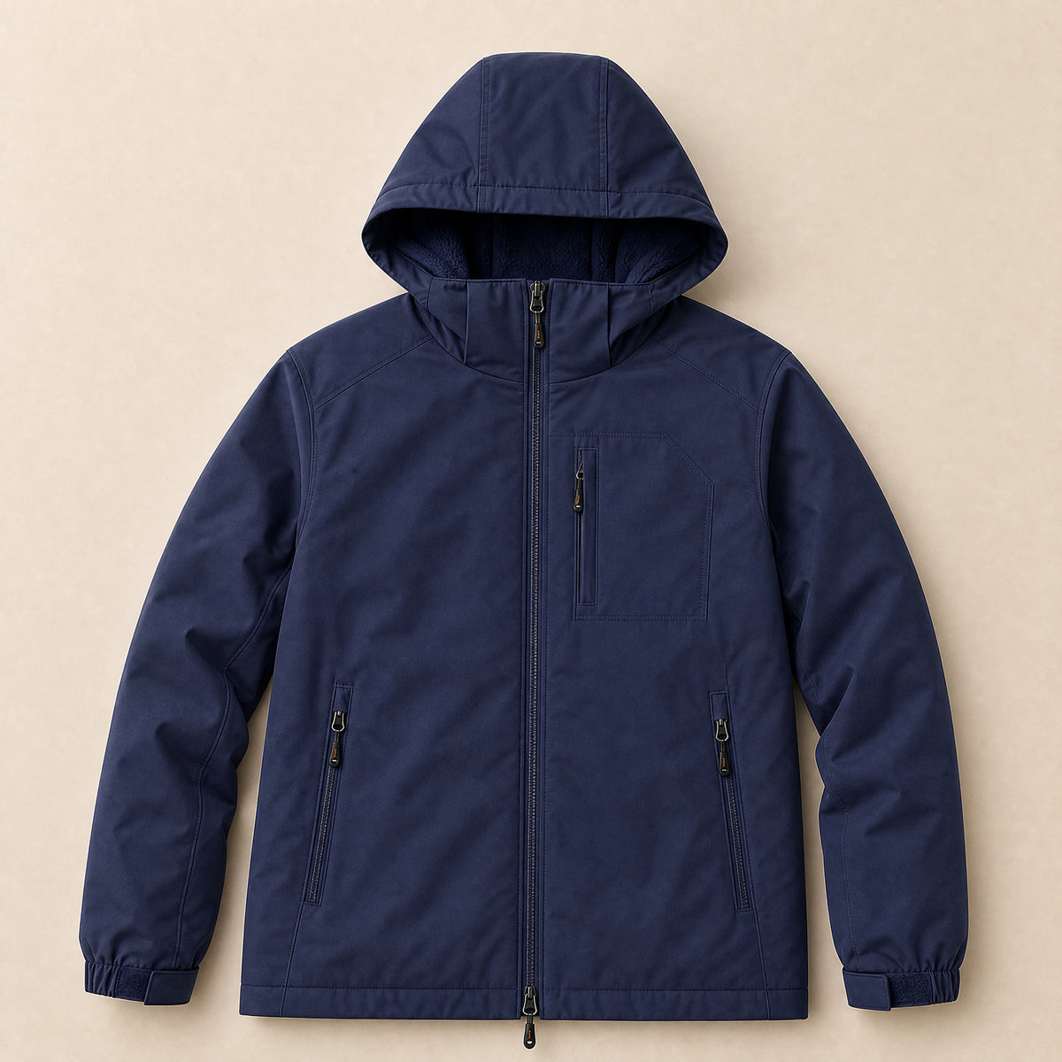 Briar Fleece-Lined Hooded Jacket in Royal Blue