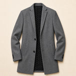 Cascade Wool-Blend Overcoat in Gray