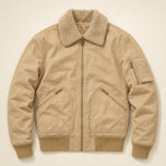 Cataract Sherpa-Lined Bomber Jacket in Khaki