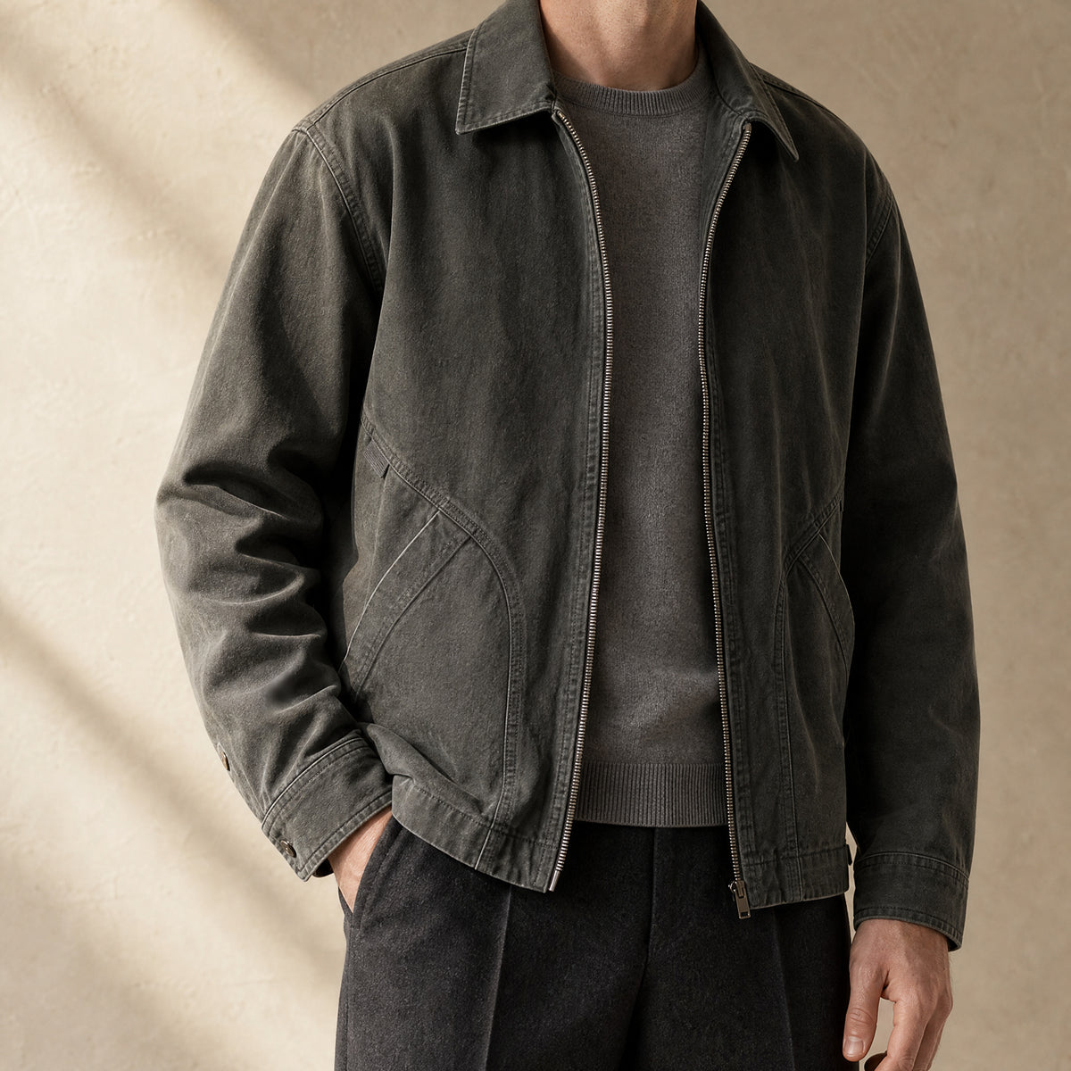 Cavern Work Jacket in Dark Gray