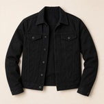 Chinook Cotton Trucker Jacket in Black