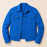 Chinook Cotton Trucker Jacket in Blue