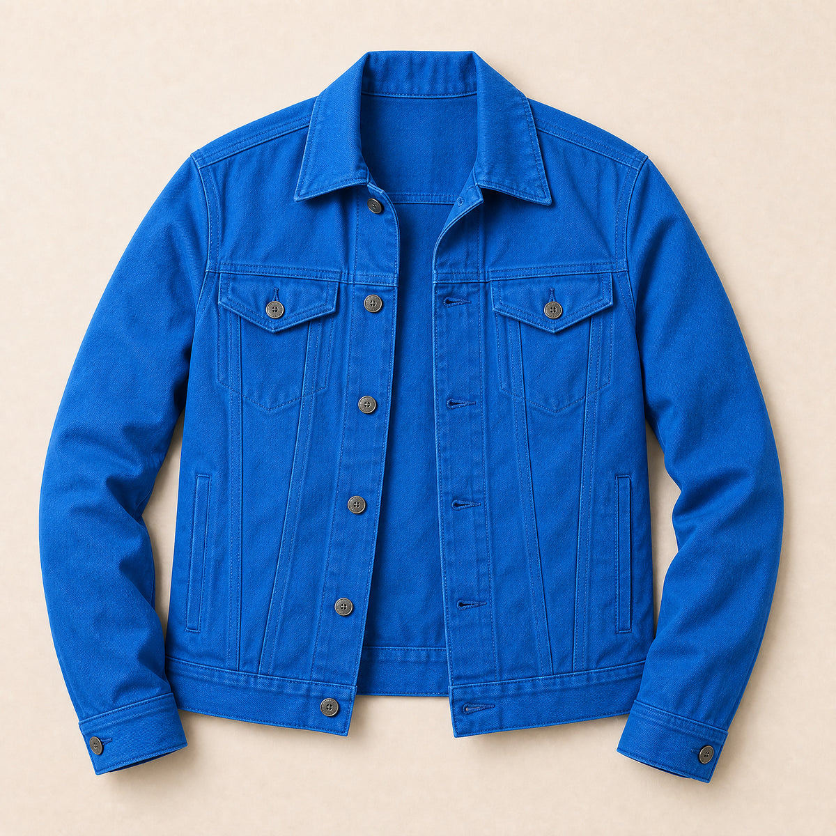 Chinook Cotton Trucker Jacket in Blue