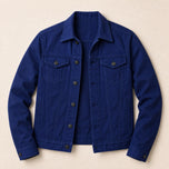 Chinook Cotton Trucker Jacket in Navy Blue
