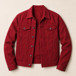 Chinook Cotton Trucker Jacket in Red