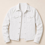 Chinook Cotton Trucker Jacket in White