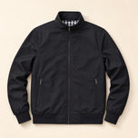 Clearing Stand-Collar Bomber Jacket in Black