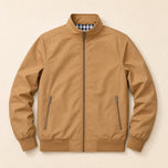 Clearing Stand-Collar Bomber Jacket in Khaki