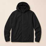Clover Hooded Windbreaker Jacket in Black