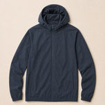 Clover Hooded Windbreaker Jacket in Gray