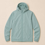Clover Hooded Windbreaker Jacket in Olive