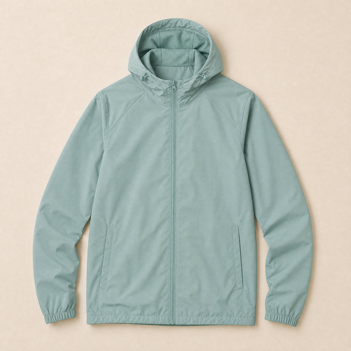 Clover Hooded Windbreaker Jacket in Olive