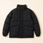 Confluence Stand-Collar Puffer Jacket in Black