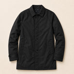 Copse Insulated Mac Coat in Black