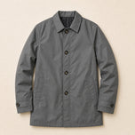 Copse Insulated Mac Coat in Dark Gray
