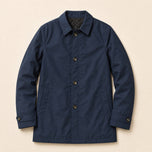 Copse Insulated Mac Coat in Navy Blue