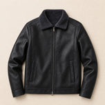 Creek Leather Jacket in Black