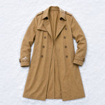 Crosswind Long Trench Coat in Khaki