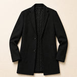 Cumulus Wool-Blend Overcoat in Black
