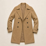 Dale Double-Breasted Topcoat in Camel