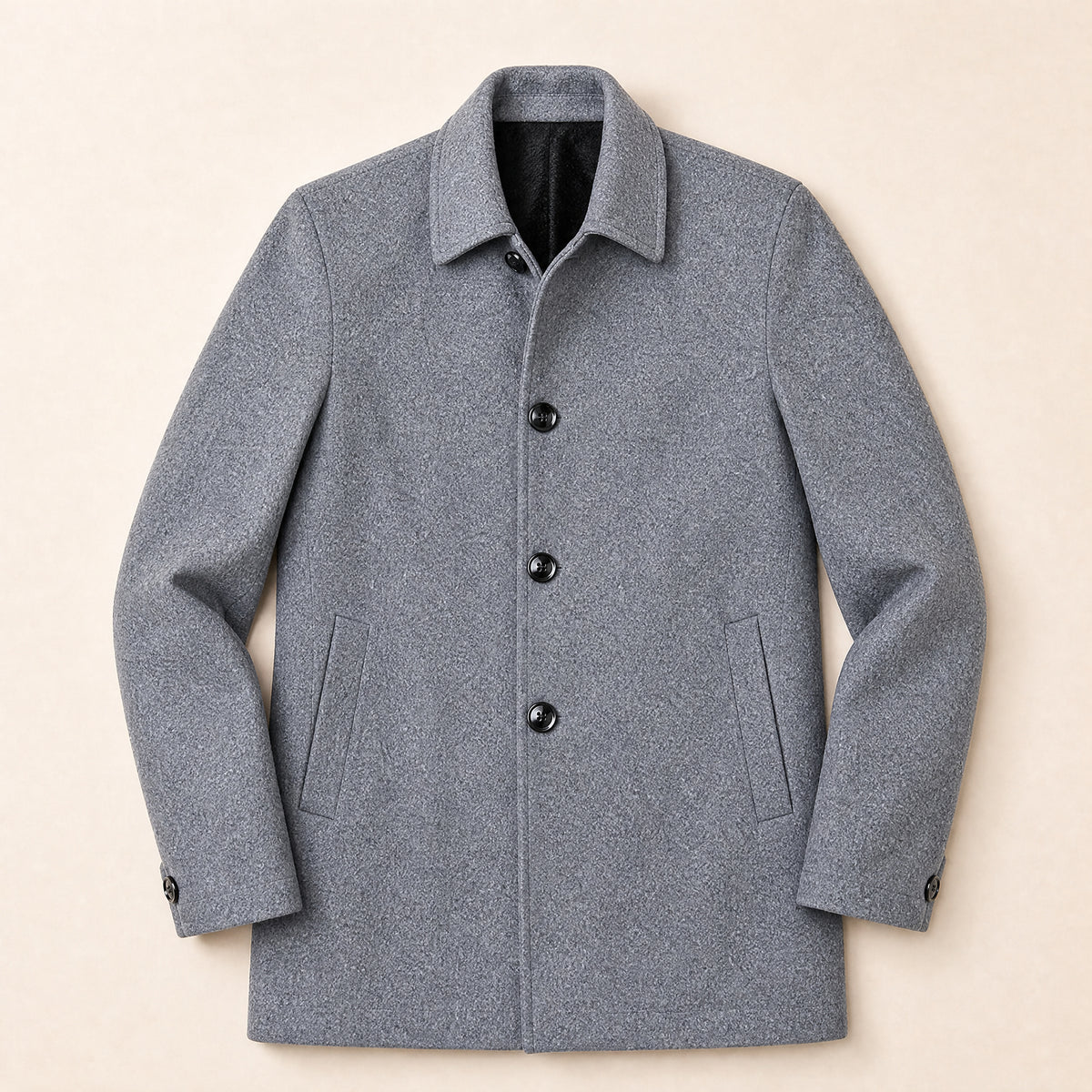 Dawn Wool-Blend Overcoat in Gray