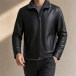 Dell Leather Jacket in Black