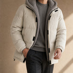 Dolmen Heavyweight Puffer Jacket in Beige