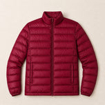 Driftwood Puffer Jacket in Burgundy