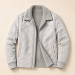 Ebb Sherpa Zip Jacket in Gray