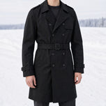 Elder Mid-Length Trench Coat in Black