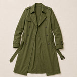 Estuary Double-Breasted Trench Coat in Green