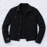 Evenfall Cotton Trucker Jacket in Black