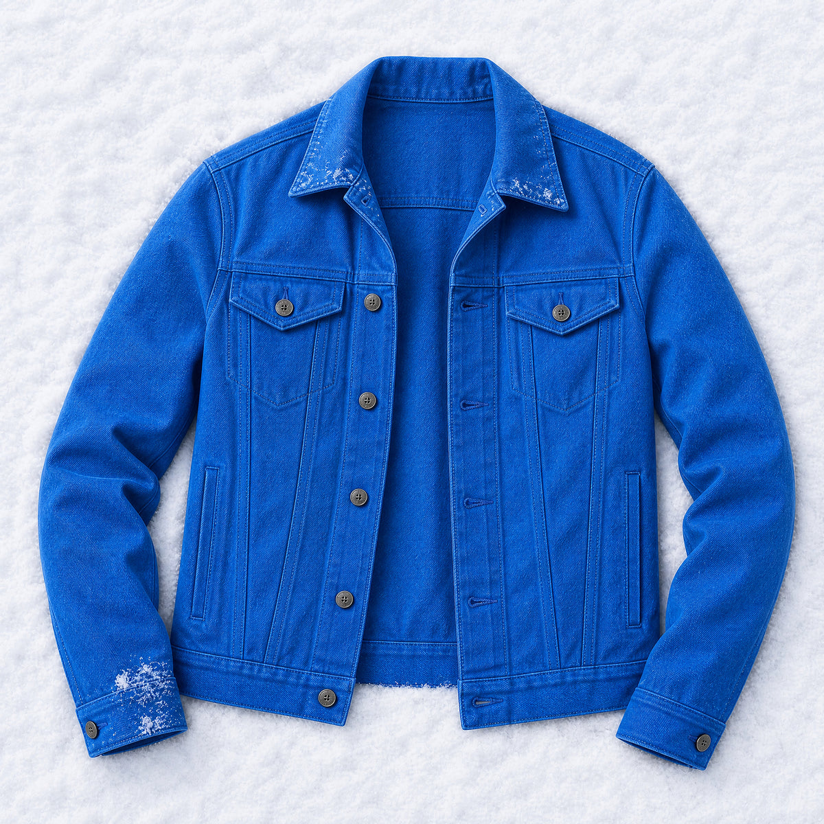 Evenfall Cotton Trucker Jacket in Blue