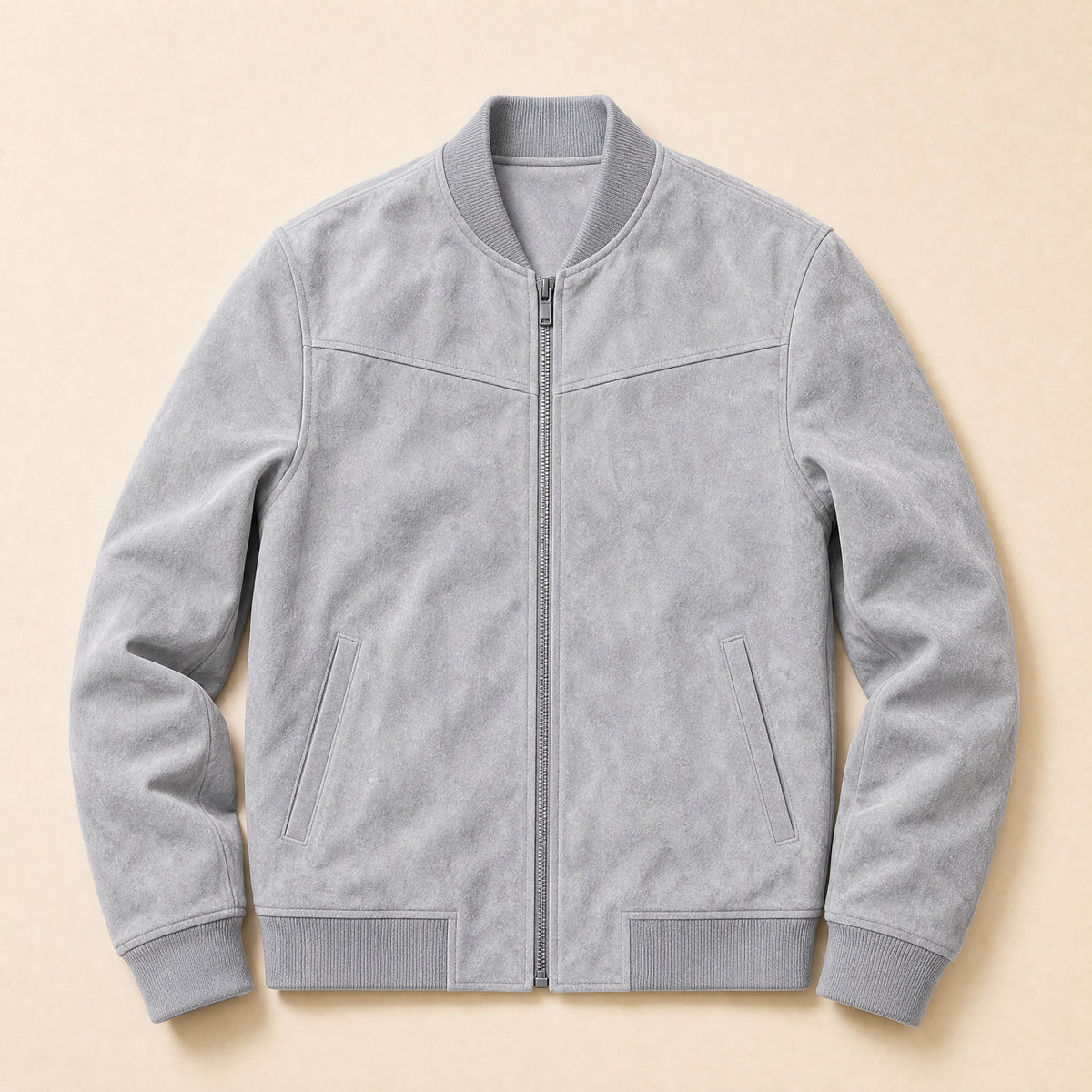 Floe Everyday Bomber Jacket in Light Gray