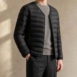 Foreshore Lightweight Puffer Jacket in Black