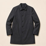 Fossil Mid-Length Coat in Dark Gray
