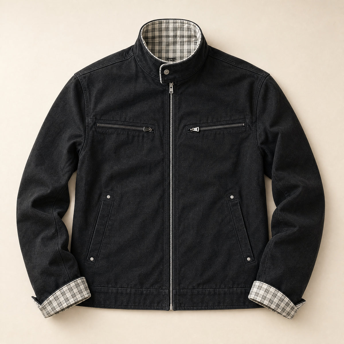 Frith Harrington Jacket in Black