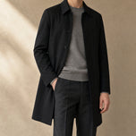 Gable Mid-Length Coat in Black