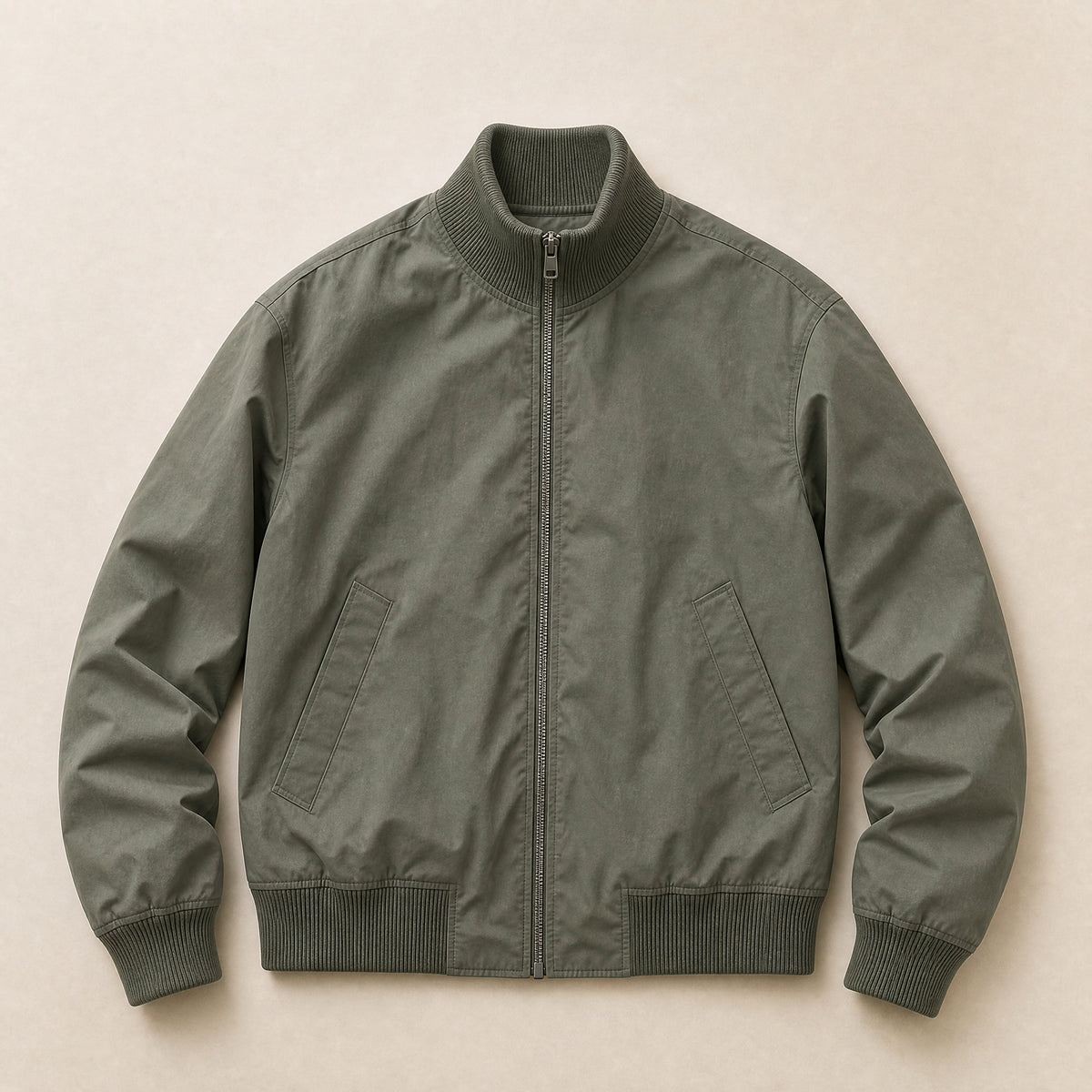 Glimmer Bomber Jacket in Army Green