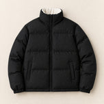 Gorse Boxy Puffer Jacket in Black