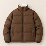 Gorse Boxy Puffer Jacket in Coffee