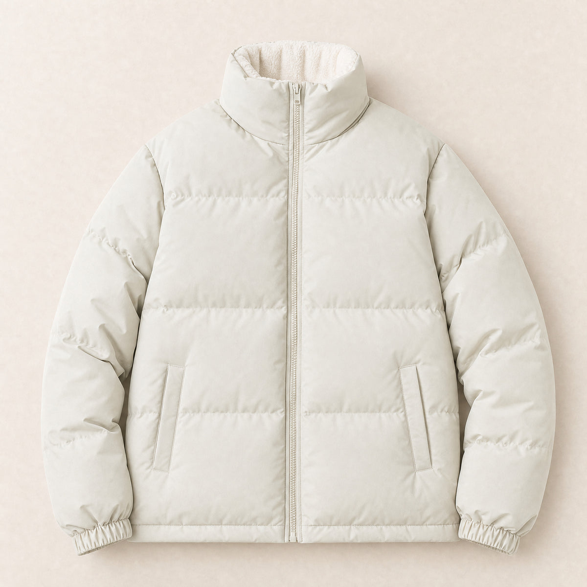 Gorse Boxy Puffer Jacket in White