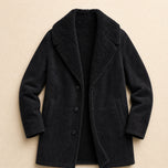 Grotto Shearling Coat in Black